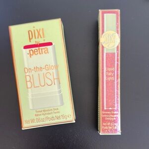 Pixi On-the-Glow Blush and Liquid Fairy Lights - Coral and Champagne